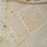 Off-White Lace Knit Blanket - 92" x 96"