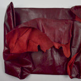 Dark Red Dyed Leather? - 43" x 72"