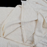 White Thick Slub Knit Fabric - 80" x 148"