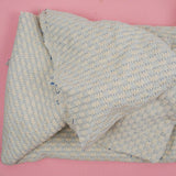 Blue + White Checkered Thick Cotton Woven Fabric - 36" x 110" + Extra