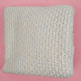 Blue + White Checkered Thick Cotton Woven Fabric - 36" x 110" + Extra