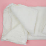 White Faux Shearling Fabric - 22" x 62"