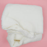 White Faux Shearling Fabric - 22" x 62"