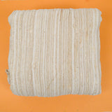 Beige Textured Stripe Slub Woven Fabric - 51" x 114"
