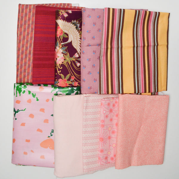Pink + Red Woven Fabric Bundle Default Title