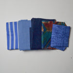 Blue Mixed Woven Fabric Bundle Default Title