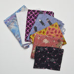 Dark Patterned Quilting Weight Woven Fabric Bundle