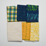 Blue, Green, + Yellow Fabric Bundle