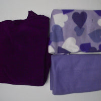 Purple Fleece Fabric Bundle