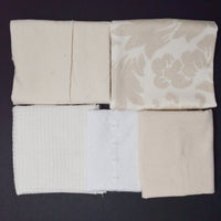 White Mixed Weight Woven Fabric Bundle