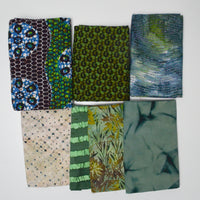 Green Patterned Quilting Weight Fabric Bundle