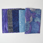 Blue + Purple Print Quilting Fabric Bundle