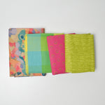 Pink + Green Canvas + Mixed Woven Fabric Bundle