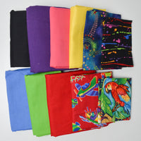 Colorful Prints + Solds Quilting Weight Woven Fabric Bundle