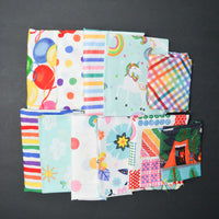 Colorful Print Quilting Weight Woven Fabric Bundle