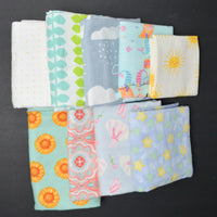 Pastel Patterned Flannel Fabric Bundle