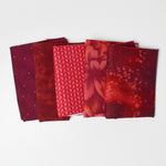 Red Quilting Weight Woven Fabric Bundle