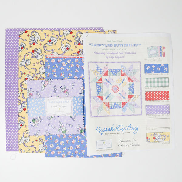 Backyard Butterflies Mini Quilt Kit