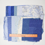 Blue + White Quilting Weight Woven Fabric Bundle