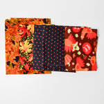 Thanksgiving + Autumn Leaves Woven Fabric Bundle