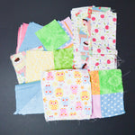 Colorful Pastel Quilting + Pieced Flannel Fabric Bundle