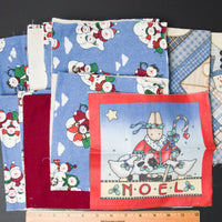 Snowman + Christmas Mini Quilt Sandwich Bundle