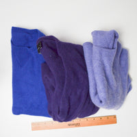 Blue + Purple Felted Wool Sweater Bundle