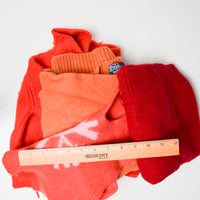 Red + Orange Felted Wool Sweater Bundle