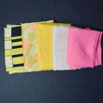 Pink + Yellow Mixed Weight Woven Fabric Bundle