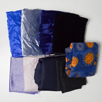 Blue + Black Mixed Weight Fabric Bundle