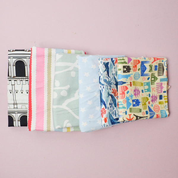 Patterned Woven Cotton Fabric Bundle