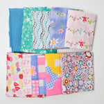 Pastel Patterned Mixed Weight Woven Fabric Bundle