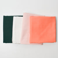 Green, White + Pink Woven Fabric Bundle