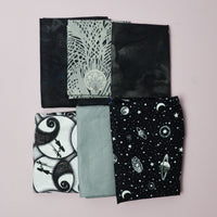 Black + Gray Mixed Weight Woven Fabric Bundle