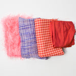 Pink + Purple Metallic, Fuzzy + Colorful Woven Fabric Bundle
