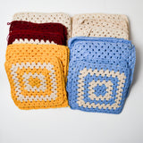 Crochet Granny Square Bundle, 8.5" x 8.5", Set of 32