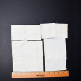 White Quilting Weight Fabric Bundle - Partially Pieced