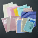 Colorful Silk Handkerchiefs, Remnants + Ribbon Bundle