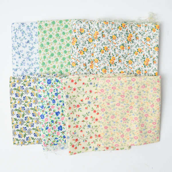 Floral Quilting Weight Woven Fabric Bundle