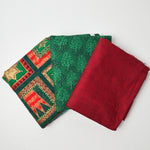 Christmas Quilting Weight Woven Fabric Bundle - Approx. 1 Yard Each