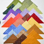 Rainbow Triangles Cut Quilting Fabric Bundle