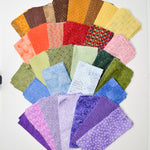 Rainbow Rectangles Cut Quilting Fabric Bundle - 3" x 7" Pieces