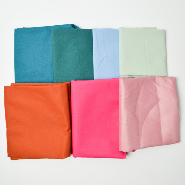 Colorful Solids Woven Fabric Bundle