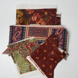 Dark Floral + Paisley Mixed Woven Fabric Remnant Bundle