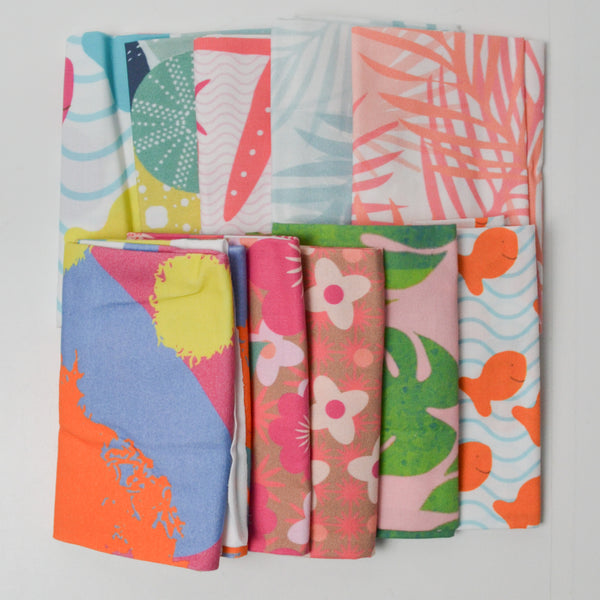 Bright Colorful Digital Print Knit + Woven Fabric Bundle