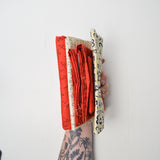 Red + White Number + Letter Print Quilting Weight Woven Fabric Bundle