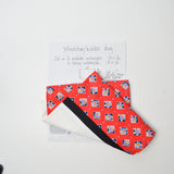 Red, White + Black Cut Pattern Pieces for Wheelchair/Walker Bag