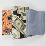 Tool + Money Print Quilting Weight Woven Fabric Bundle
