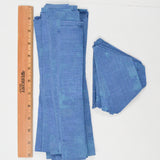Blue Quilting Cotton Fabric Cut Strips + Shapes