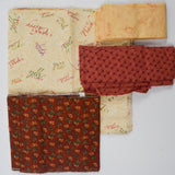 Warm Brown Cut Quilting Fabric + Framed Nine Patch Quilt Pattern
